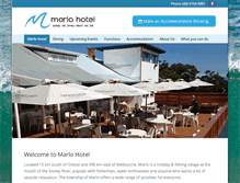 Tablet Screenshot of marlohotel.com.au